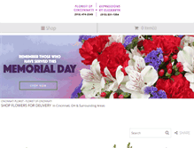 Tablet Screenshot of cincyflorist.com